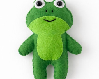 Felt Frog Sewing Pattern: Woodland Animal Ornament (PDF Pattern)