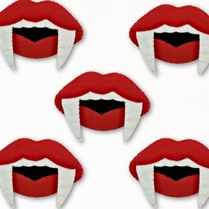 Patron de couture ornement en feutre baiser vampire (Patron PDF)