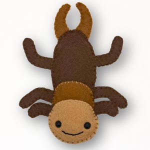 Earwig Felt Sewing Pattern: Creepy Bug Plush Toy (PDF Pattern)