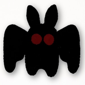 Mothman Felt Sewing Pattern: Spooky Halloween Ornament (PDF Pattern)