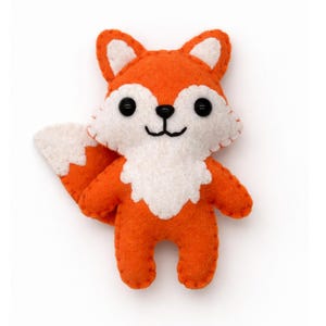 Felt Fox Sewing Pattern: Woodland Animal Ornament (PDF Pattern)