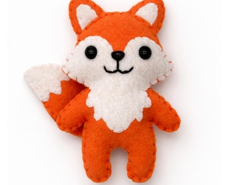 Felt Fox Sewing Pattern: Woodland Animal Ornament (PDF Pattern)
