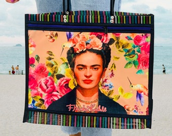 ASA Frida Khalo Bags 15" x 14" | Lightweight Tote Bags | Made in Mexico