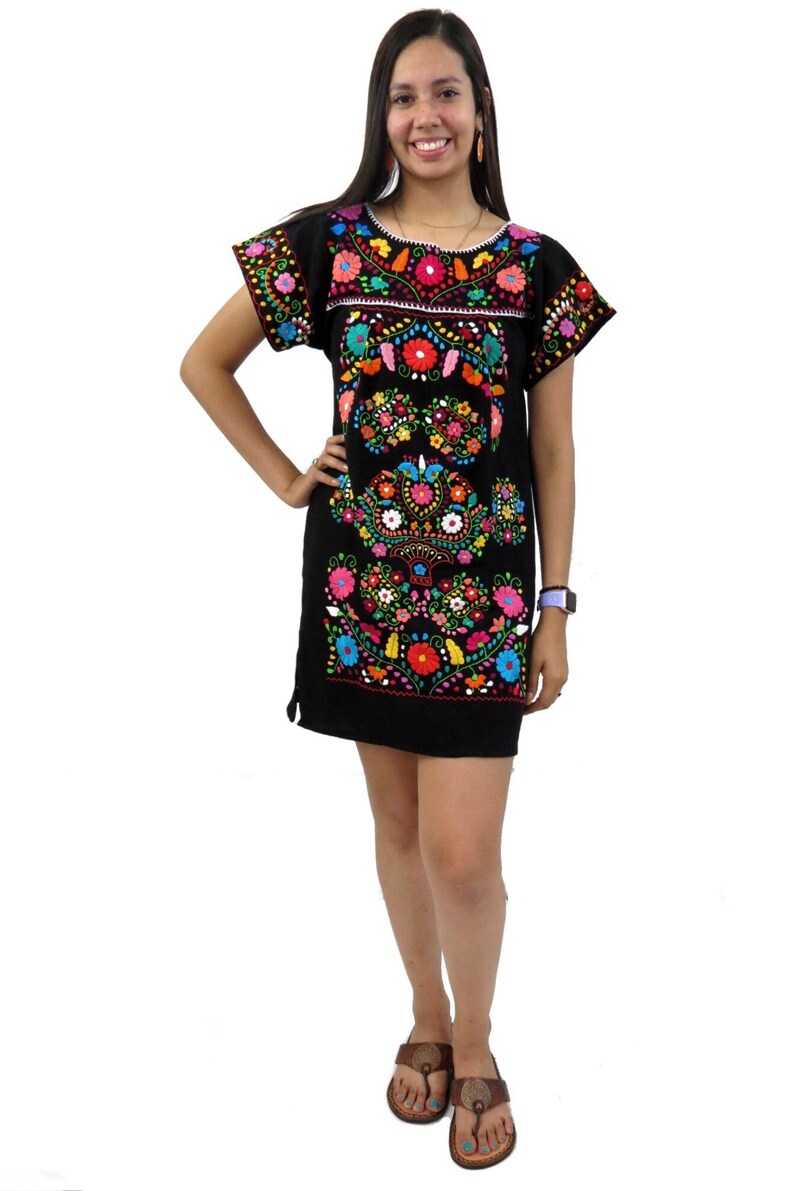 Mexican Hand Embroidered Coco Dress juanita Dress - Etsy