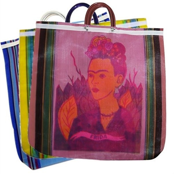 Frida Eco-Friendly Mexican Mesh Market Shopping Bag - Recycled Plastic - Sustainable and Stylish