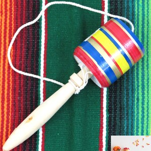 Wooden Spinning Yoyo, Mexican Toy, Handmade Toy, Handcrafted Spinning Yoyo,  Yoyo De Madera De Colores 