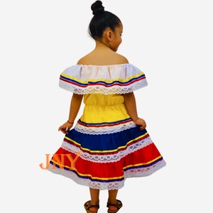 Girls Ethnic Traditional Columbian dress image 4