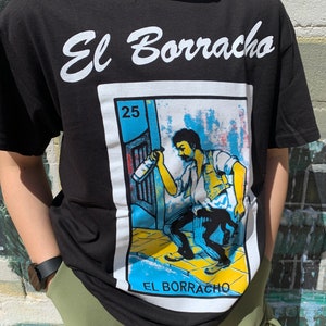 EL Borracho Funny Mexican Bingo Loteria T-shirt - Etsy