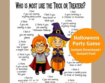 Gioco di Halloween per bambini, Gioco Mix and Mingle di Halloween, Bingo di Halloween, Gioco Trova l'ospite, Attività di Halloween per adolescenti, Download istantaneo