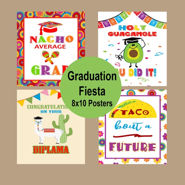 Graduation Decorations, Graduation Fiesta Party, Graduation Fiesta Signs, College Graduation 2021, Holy Guacamole Sign, Instant Download