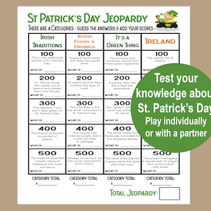 saint patricks day jeopardy