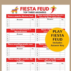 Jogos de festa de festa, jogo de festa de família de festa, jogos de aniversário de festa, jogos de festa para impressão de Cinco de Mayo, festa de festa para adolescentes, download instantâneo