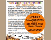 Left Right Halloween, Kids Left Right Game, School Activity, Halloween Church Game, Fun Halloween Game, Halloween Party Game, Kindness Game