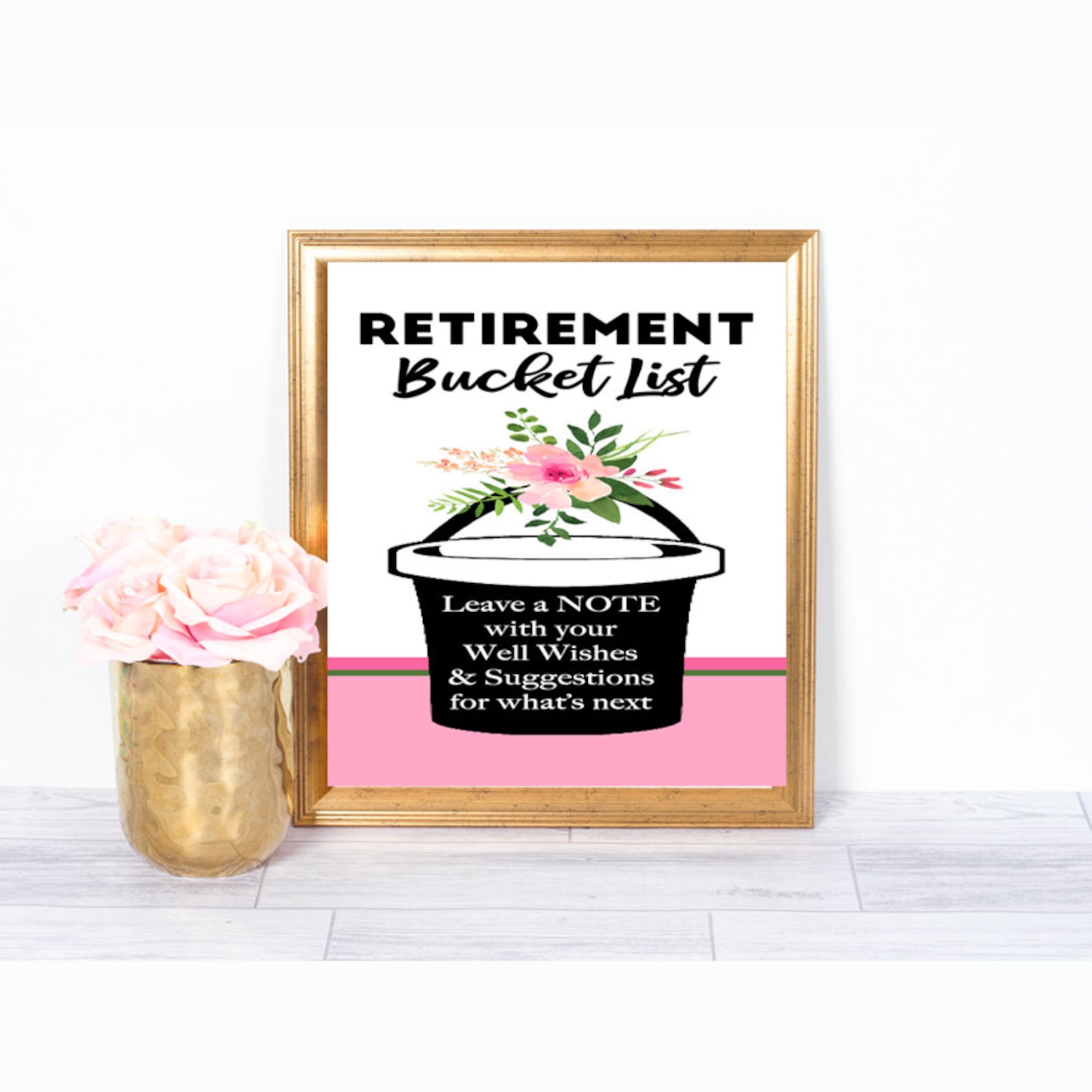 Retirement Bucket List Sign Retirement Party Decorations Etsy
