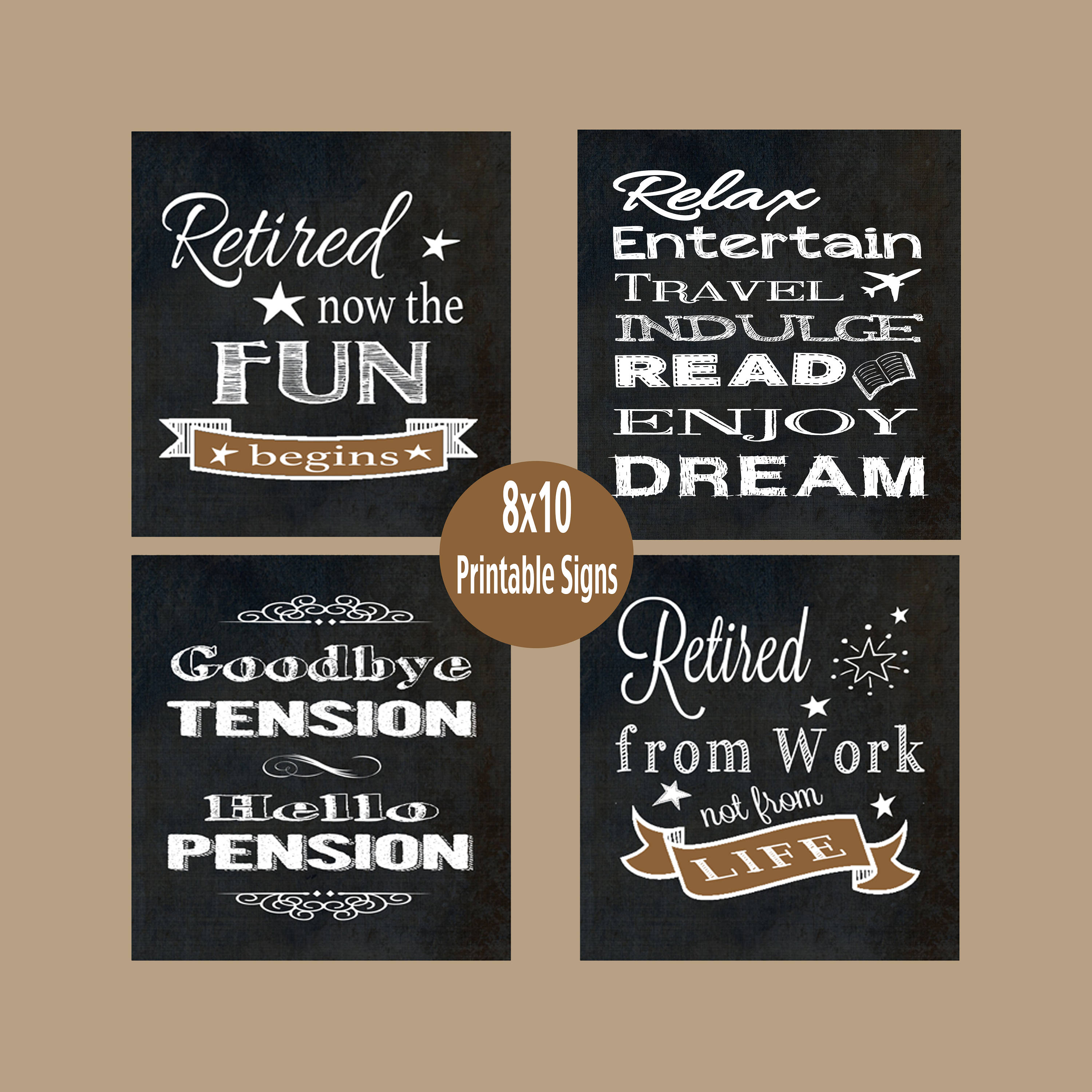 retirement party signs retirement decorations retirement etsy