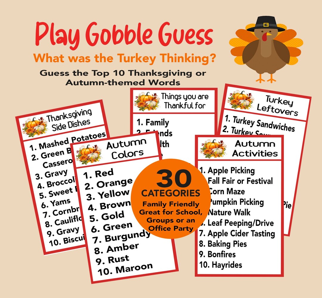 Thanksgiving trivia icebreaker