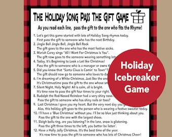 Pass the Present Game, Christmas Pass the Gift Game, Pass the Parcel Game, Christmas Party Game, Christmas Group Game, Icebreaker Game