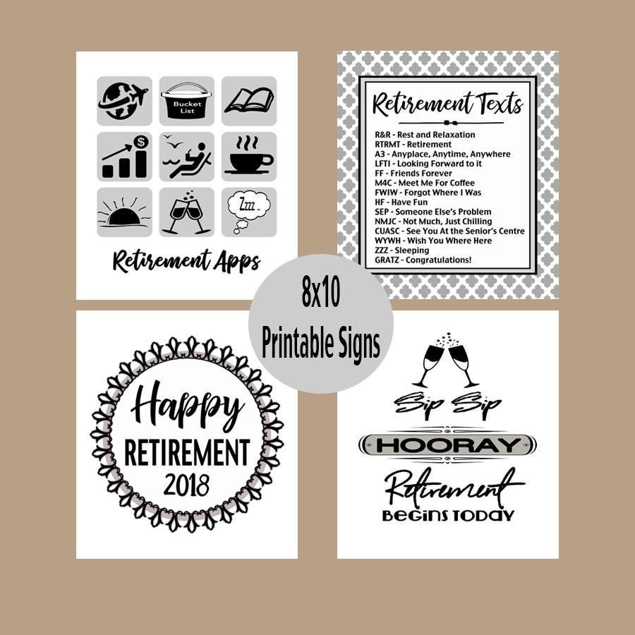 Retirement Party Decorations DIY Party Decor Retirement | Etsy