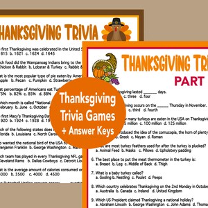 7 Thanksgiving trivia questions ideas