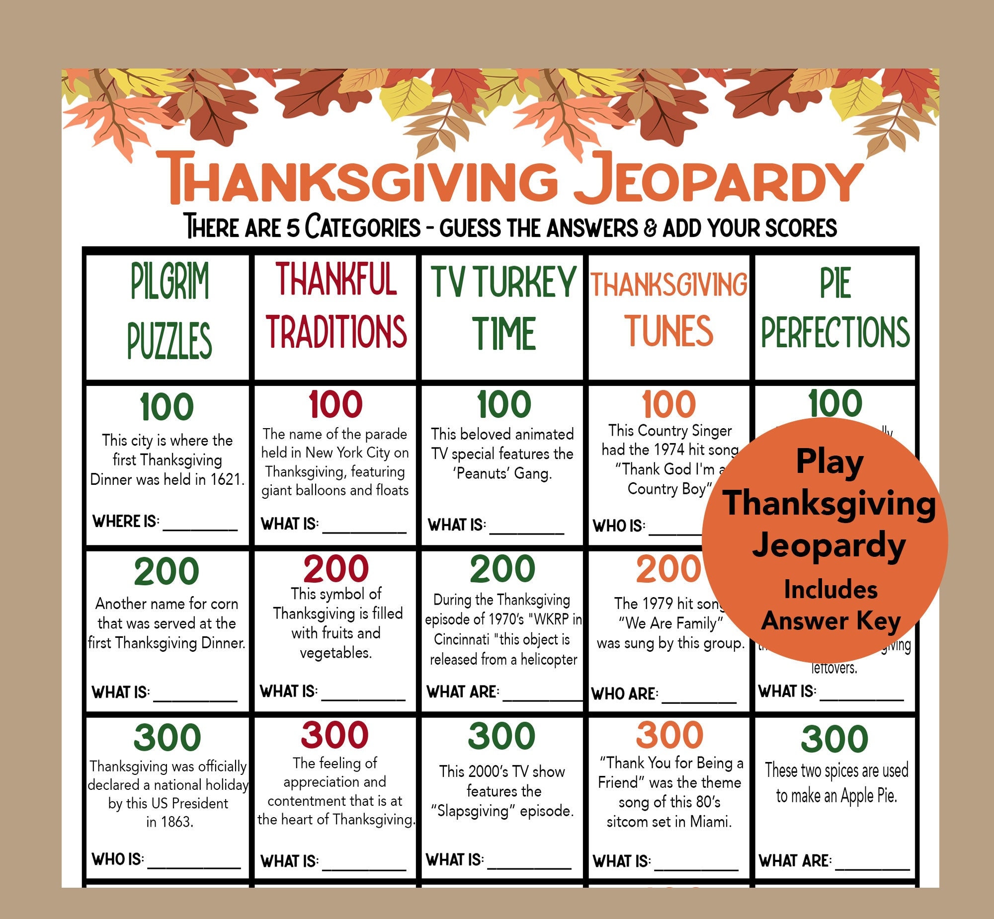 thanksgiving-jeopardy-game-thanksgiving-trivia-game-activities-for-adults-kids-seniors-game-for-fall-harvest-game-quiz-printable-etsy for Free Printable Jeopardy Questions And Answers Thanksgiving Jeopardy Game, Thanksgiving Trivia Game, Activities for Adults & Kids, Seniors Game for Fall, Harvest Game Quiz, Printable - Etsy for Free Printable Jeopardy Questions And Answers