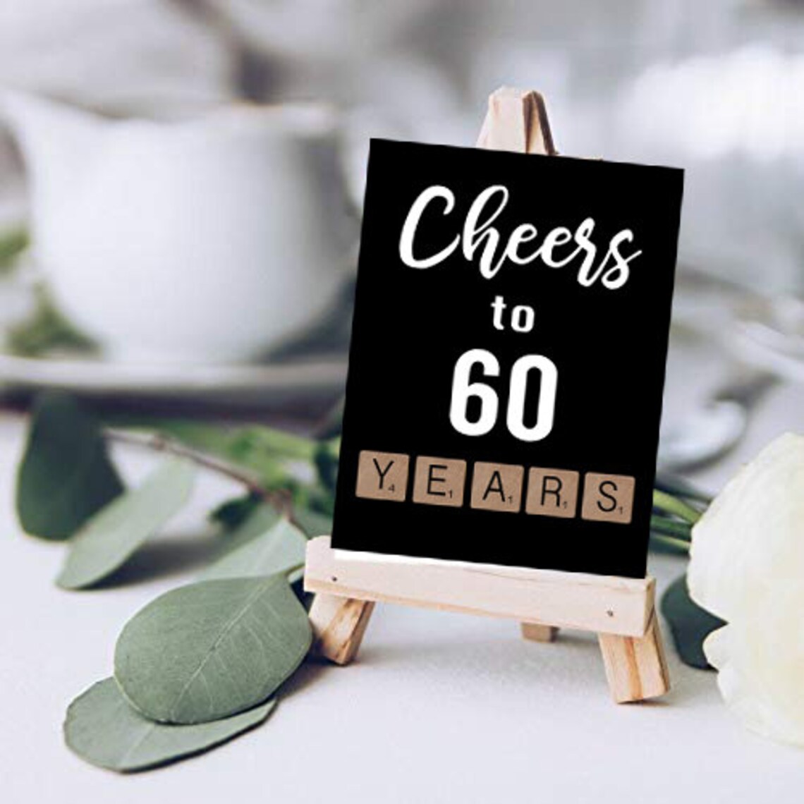 60th Birthday Printable Table Party Signs 60th Party | Etsy Canada