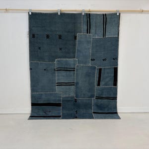 Hemp Jute Kilim Rug: 5x6 Vintage Turkish Area Rug