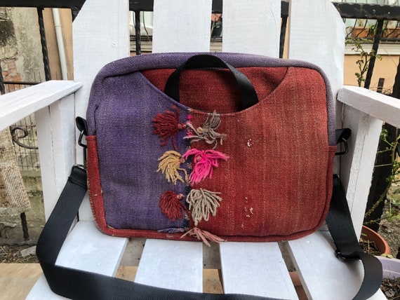 Laptop Bag,Kilim Bag, 18'0x14'0 inc, Kilim Wool b… - image 3
