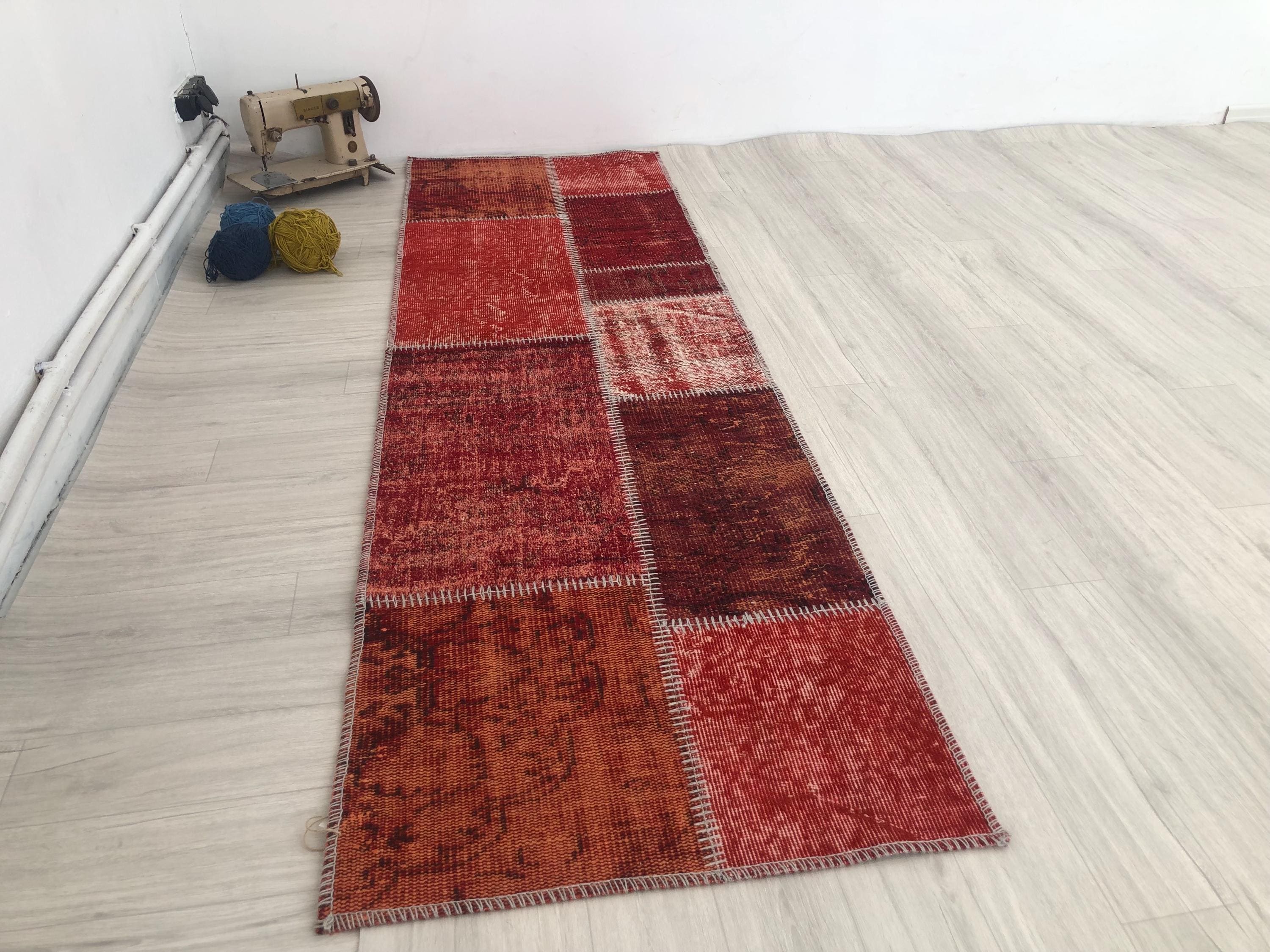 Patchwork Kilim Runner Rug: Vintage Turkish Rug (2x7 Ft) - Etsy