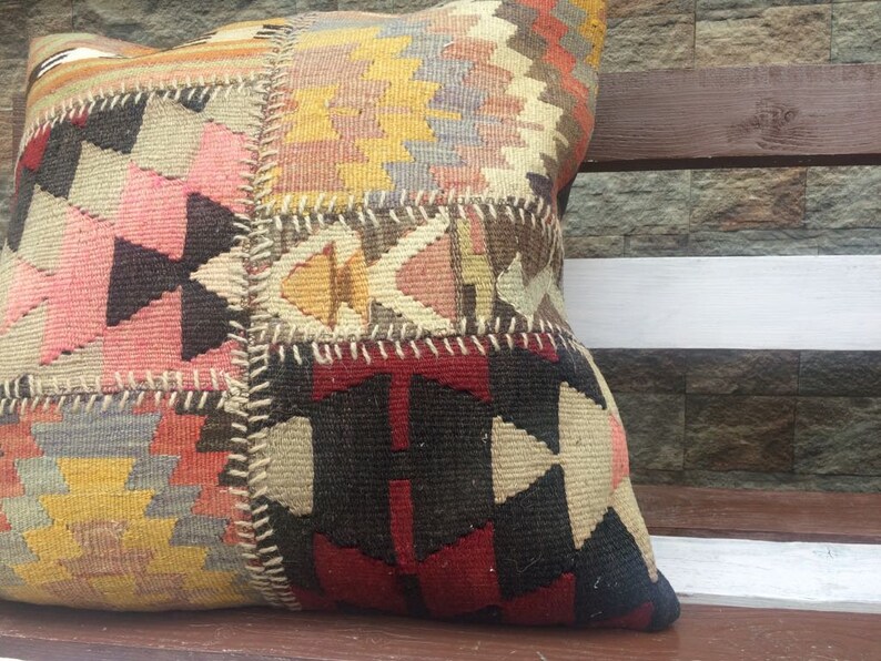 24x24 Inches pillow Cover Rug Hand Made Pillow Rug Etsy UK