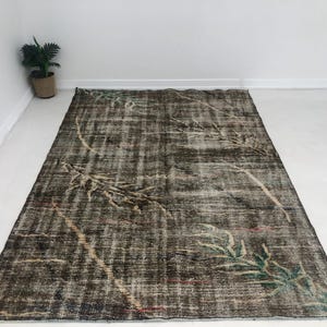 5’6x8’1 Vintage Kilim Rug, Turkish Trafitional Area Rug, 5x8 Oushak Kilim Rug, Carpet Kilim Rug, 5x8 ,Handmade Wool And Cotton,5x8 Boho Rug,