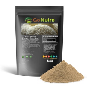 Lion’s Mane Mushroom Extract Genuine High Potency Natural Supplement 30% Polysaccharides Vegan