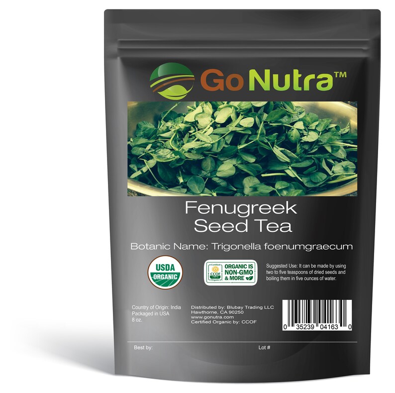 Fenugreek Seed Tea Organic 8 oz Go Nutra Etsy