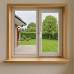 Natural Wood Window Trim and Jambs – Sleek Modern Interior Reveals, Oak or Ash Wooden Frame, Custom Fit for Elegant Window Decor