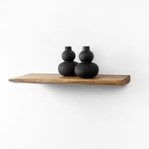 Live Edge Wall Shelf, Wooden – Perfect for Kitchen, Office, Living Room, and Any Space for Functionality and Style