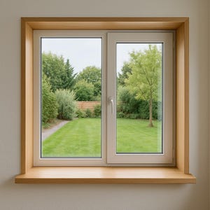 Wood window jambs for interior installation, elegant minimalist wooden trim for windows, natural wood, custom size available