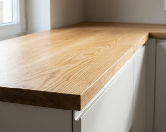 Solid Wood Tabletop – Walnut, Oak, Ash | Premium Handmade Surface for Desk or Dining