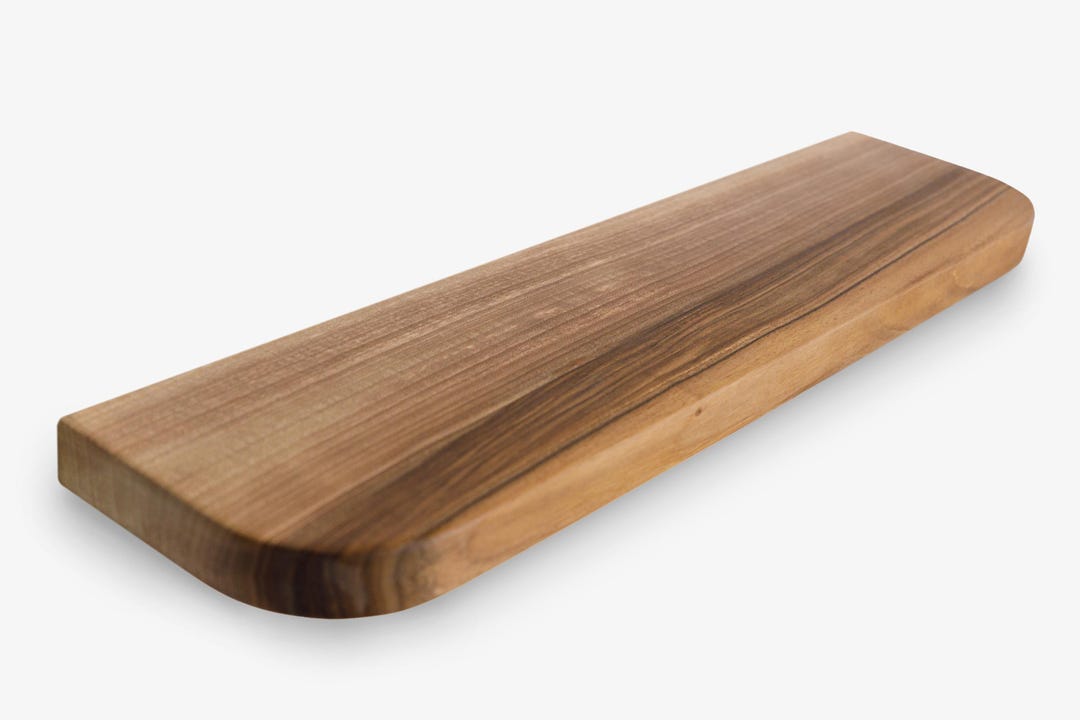Floating Wooden Wall Shelf With Rounded Edges – Elegant Handmade ...