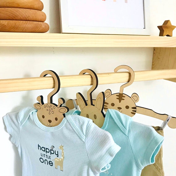 Baby Personalized Cute Animal Hangers Children's Clothes 