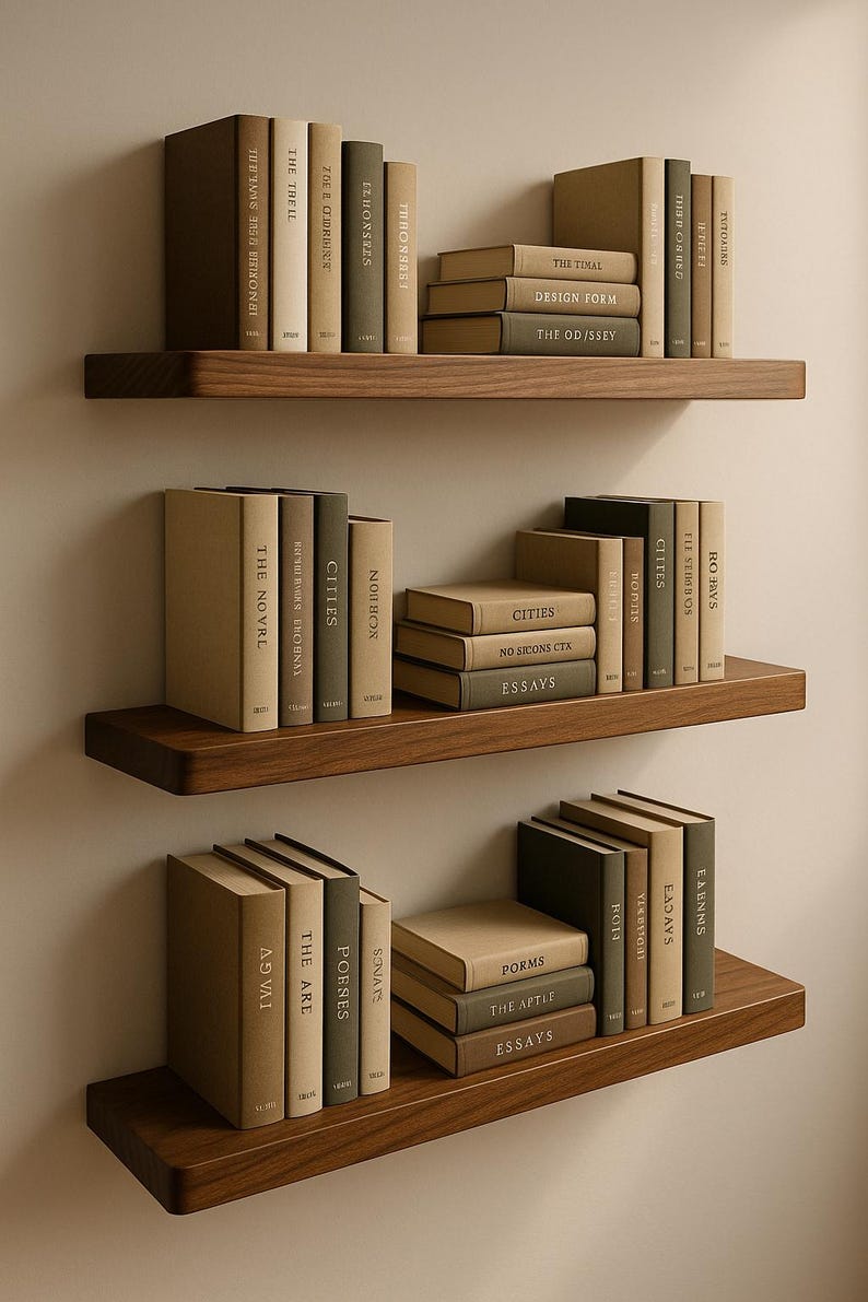 Shelf Rounded Edges Handmade Wooden Shelf With Rounded Edges – Floating Bookshelf - Etsy