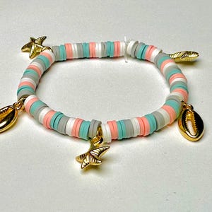 Coastal Colourful Clay Bead Bracelet