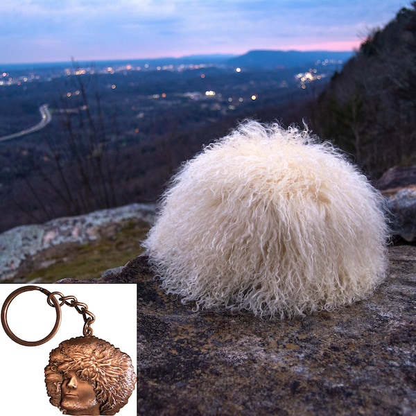 Khabib Nurmagomedov Papakha Sheepskin Hat + Khabib keychain