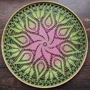 CROCHET PATTERN New Beginnings Mandala, 45 cm