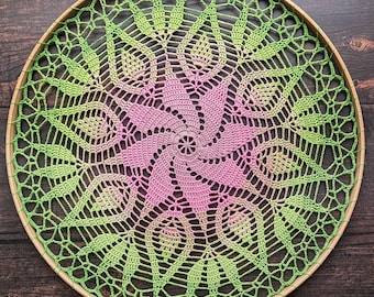 CROCHET PATTERN New Beginnings Mandala, 45 cm