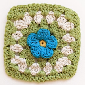 CROCHET PATTERN Forget-me-not Granny Sqaure