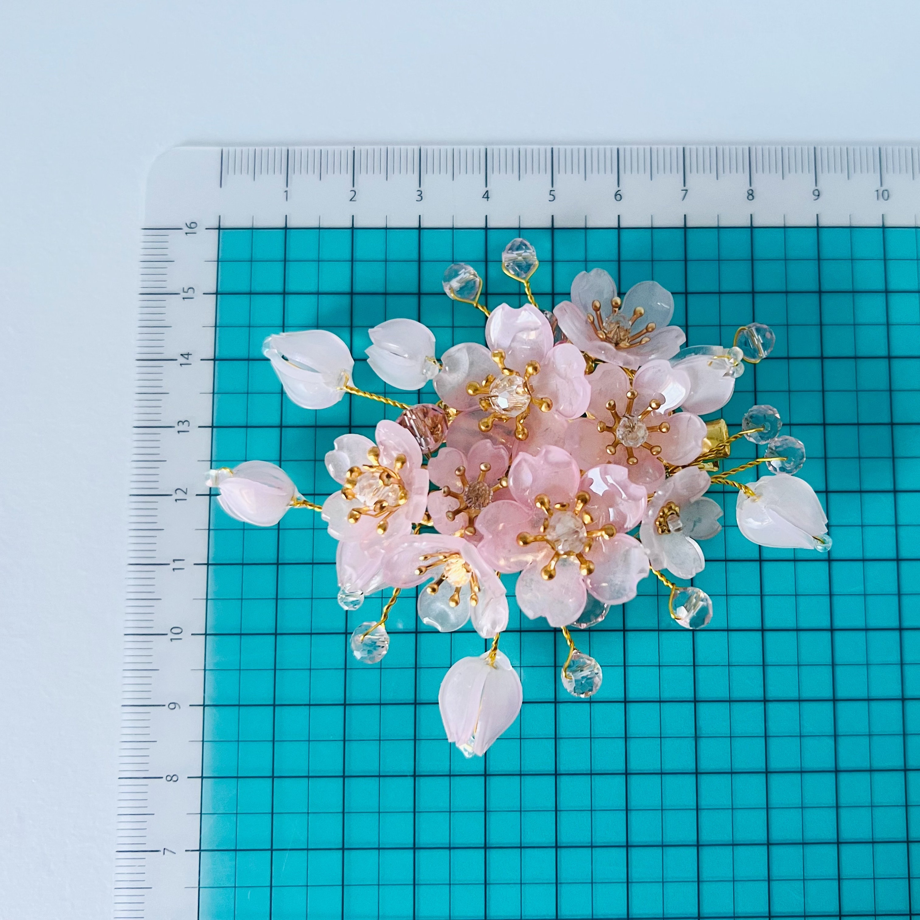 Pink/blue/purple Cherry Blossom Sakura Flower With Crystal