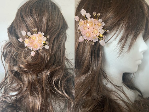 Shrink Plastic Pink Cherry Blossom Sakura Flowers With