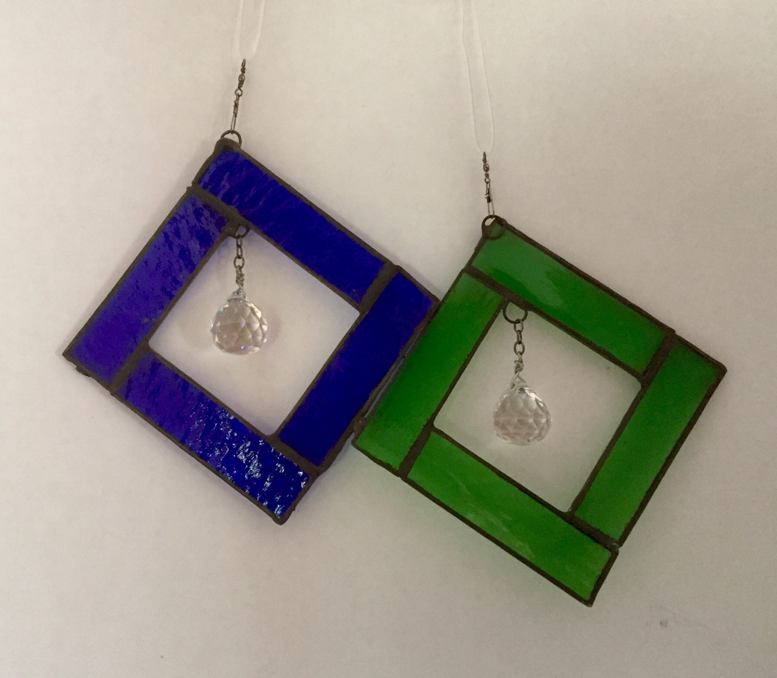 Small Stained Glass Prism Suncatcher Etsy