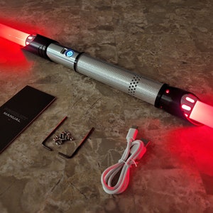 Color Changing Lightsaber with Sound – "Zabrak Saber" Extremely Durable, Aluminum Hilt, Rounded Shaped Emitter, RGB, Star Wars Bossaber