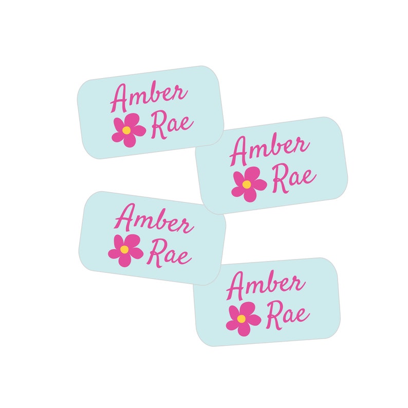 Girl Icons Cursive Font Extra Small Label Pack