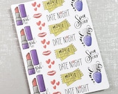 Day Out Stickers Night Out Stickers for your Bullet Journal or Planner - Monthly - Weekly - Daily Planning